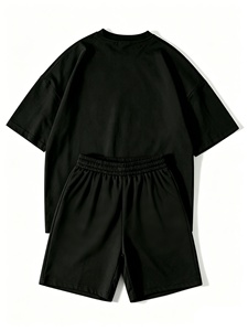 Tenue d'été décontractée pour homme avec haut et short coordonnés pour un usage quotidien - Product Image 3