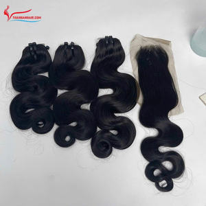 Hot Product Steam <b>Body</b> <b>Wave</b> Raw Hair Bundles Vietnamese Human Hair Texture Thick Ends Premium Double Drawn - Product Image 6