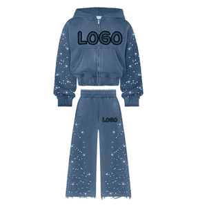 Chándal de Invierno para Hombre de Primera Calidad, 100% Algodón, Grueso, con Capucha, Corte Holgado Informal, Transpirable, Ecológico y Sostenible - Product Image 1