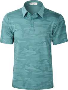 Camisa Casual de Algodón para Hombre, Manga Corta, Color Sólido, Ecológica, de Secado Rápido, Personalizable, para Golf - Product Image 3