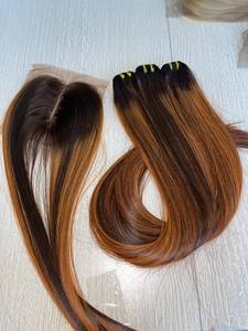 Cuticule non traitée alignée Super Double dessiné doux pas cher os droit Extensions de cheveux humains Cabelo Humano Genius trame - Product Image 2