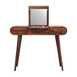 Chestnut Mirror Dressing Table for <b>Makeup</b> <b>Vanity</b> - Product Image 3