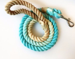 Navrit Creation Cotton Rope Handmade Luxury Floral Pattern Feather Decorated <b>Dog</b> <b>Leash</b> Made in India Wholesale - Product Image 1