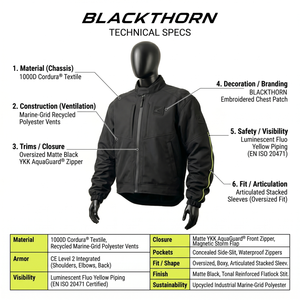 เสื้อแจ็คเก็ตมอเตอร์ไซค์ OEM 1000D โพลีเอสเตอร์สำหรับผู้ชาย ระดับการป้องกัน CE 2  โลโก้สั่งทำได้  สำหรับธุรกิจ B2B สไตล์สตรีทแวร์  แบบสตรีทแวร์  สำหรับขี่มอเตอร์ไซค์ - Product Image 5