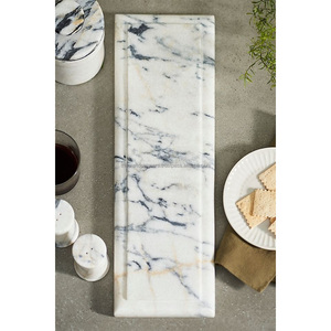 Elegante Tabla de Cortar de Mármol para Entusiastas de la Cocina que Ofrece Resistencia, Estabilidad y Atractivos Patrones Naturales - Product Image 1