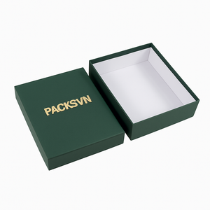 Paquete de caja de papel de cartón blanco de lujo OEM con cierre de tapa caja de papel de regalo plegable para cosméticos y joyas - Product Image 1