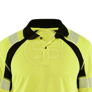 Polo de sécurité haute visibilité avec bandes réfléchissantes, imperméable, conforme à la norme ANSI Classe 2, avec éclairage LED pour le transport - Product Image 4