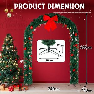 Arco Decorativo Festivo de PVC para Navidad y Bodas de 240*40*265cm - Product Image 6