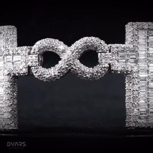 Pulseras de Moissanita VVS1 con Cruz Infinita, Pasan la Prueba del Diamante, Plata de Ley 925, Joyería de Lujo Certificada, Estilo Hip Hop Bling Iced - Product Image 6