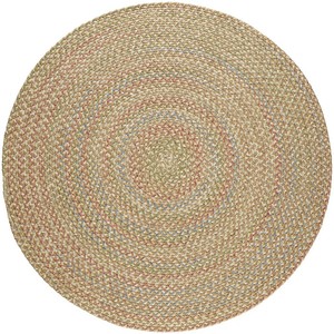 Round Braided Jute Area Rug Solid Color Farmhouse Style Non-Slip Thin Pile for Dining Room Home Use - Product Image 6