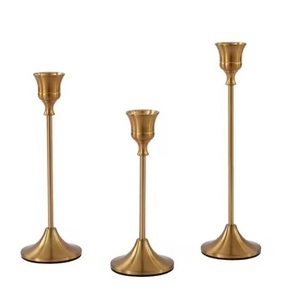 Supports de bougies de haute qualité, sans rouille, pour la décoration de la maison et de l'église, supports d'éclairage en métal faits à la main - Product Image 2