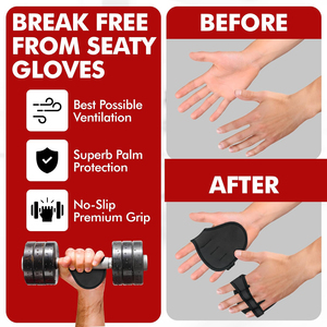 Guantes de Levantamiento de Pesas, Protector de Palmas, Protección Deportiva para Levantamiento de Pesas, Dominadas, Neopreno Transpirable Acolchado con Goma - Product Image 5