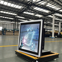 Monitor industri layar sentuh kapasitif IPS 15 inci baru resolusi 1024*768 Panel LCD tahan air bingkai terbuka