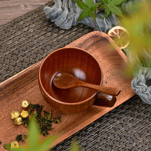 แก้วไม้ทำมือจากไม้ธรรมชาติ สำหรับดื่มชา เบียร์ กาแฟ และนม ผลิตโดย M.I.G. การส่งออกปี 2026 - Product Image 5
