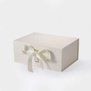 Caja de Regalo Magnética Plegable de Lujo A5, Color Gris Oscuro, con Cinta para Atar, Empaque de Regalo Rígido Premium - Product Image 6