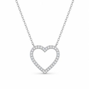 Heart Pendant Necklace with Sparkling Cubic Zirconia Zircon Studded Choker for Women Luxury Jewelry - Product Image 5