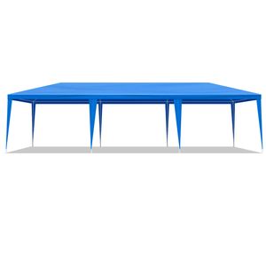 Gazebo Blu 3x9 Metri per Matrimoni all'Aperto, Tenda Impermeabile in PVC con 8 Pareti Laterali Rimovibili per Grandi Eventi e Feste - Product Image 6