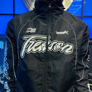 Vestes coupe-vent réfléchissantes de haute qualité pour hommes, manches longues, grandes poches zippées, veste coupe-vent imperméable personnalisée pour hommes - Product Image 4