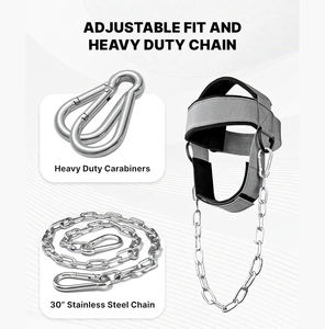 Arnés de Cabeza Protector de Alta Calidad para Levantamiento de Pesas y Fisicoculturismo para Hombre / Diseño Personalizado, Cierre de Hebilla de Nailon/Poliéster Elástico - Product Image 2