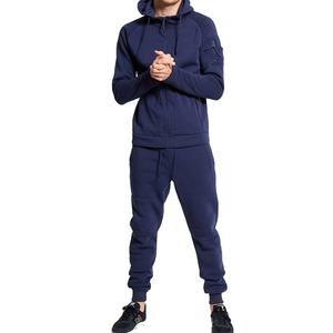 Fabricante último diseño hombres chándal poliéster algodón Color sólido chándal para hombres Jogging desgaste personalizado cordón elástico - Product Image 3