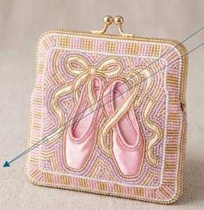 Bolso de Mano de Lujo para Mujer, Bordado con Detalles en Azul, Personalizado al por Mayor, con Cadena Dorada - Product Image 2