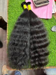 Extensiones de Cabello Humano Remy Indio Ondulado Profundo de 20 Pulgadas con Doble Trama a Máquina y Puntas Completas - Product Image 3