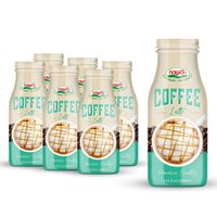 Boisson au café de marque privée du Vietnam Café Caramel Bouteille en verre de 290ml NAWON OEM Vente en gros à bas quantité minimale de commande Échantillon gratuit ISO HALAL BRC