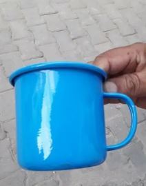 Classic Color <b>Glazed</b> High End Enamel Coffee <b>Mugs</b> Cups Custom Small MOQ Enamel <b>Mug</b> - Product Image 3