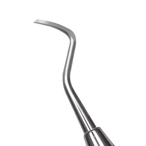 Dental Gingival Margin Trimmer Scaler Stainless Steel Knurled Grip Manual Periodontal Instrument Class I Silver - Product Image 5