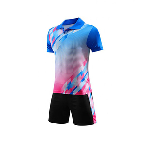 Maillots d'entraînement sublimés respirants de haute qualité à séchage rapide pour le tennis de table, uniformes pour hommes et femmes, vêtements de tennis - Product Image 5