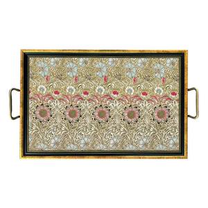 Plateau en bois imprimé style ferme moderne à motif pied-de-poule pour décoration de maison de campagne, plateau de service en gros - Product Image 5