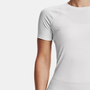 Premium Women's <b>White</b> <b>Long</b> <b>Sleeve</b> O-Neck Knitted <b>T</b>-<b>Shirt</b> Oversized Sporty 100% Cotton Eco-Friendly Breathable Quick Dry Front - Product Image 4