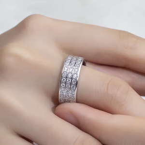 Fine Diamond Jewelry Factory Price 14K Solid Gold VVS Lab Diamond Band <b>Ring</b> <b>for</b> <b>Men</b> and women - Product Image 6