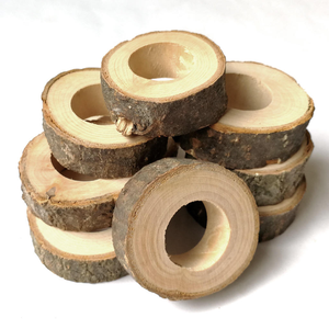 Wholesale Stock on Hand Unfinished Natural <b>Wooden</b> Napkin <b>Rings</b> <b>for</b> Wedding Table Decoration Hand Carved Wood <b>Rings</b> - Product Image 3