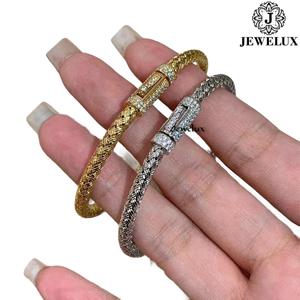 Bracelet tennis en moissanite plaqué or élégant de haute qualité, ajustable, en argent sterling 925, pour un usage quotidien, cadeau, meilleur prix - Product Image 4