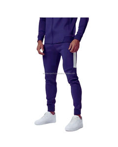 Ensemble de survêtement personnalisé pour hommes 2 pièces veste à fermeture éclair et pantalon de jogging impression de logo tenue de sport de gymnastique décontractée usine OEM - Product Image 5