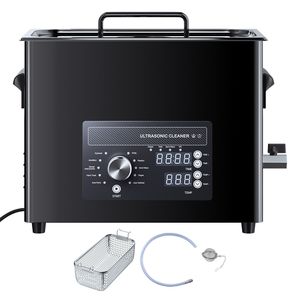 Pulitore a Ultrasuoni Digitale da 6L con Cestello in Acciaio Inossidabile per Auto - Product Image 1