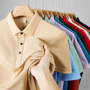 Logo personnalisé OEM Golf pour hommes tricoté 100% coton évacuant l'humidité surdimensionné pour T-shirts avec performance de séchage rapide - Product Image 1