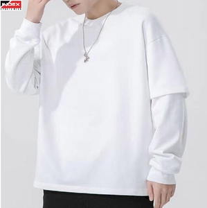 เสื้อยืดสองชั้นพร้อมรับซัมเมอร์ น้ำหนักเบา ระบายอากาศได้ดี ผ้าสวมใส่สบาย สำหรับผู้ชายและผู้หญิง สวมใส่สบายๆ ทุกวัน ตามเทรนด์ - Product Image 1