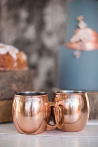 Copper beverage mug set terrace oasis <b>cups</b> <b>reusable</b> premium cocktail serving durable collection mugs - Product Image 4