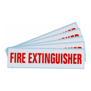Étiquette d'identification de sécurité Brady pour extincteur, résistante à la chaleur, durable, résistante aux UV, autocollante - Product Image 3