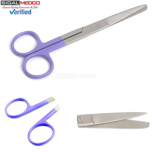 Tijeras Quirúrgicas de Acero Inoxidable de Alta Calidad, 5.5 Pulgadas, Rectas, Afiladas/Inocas, Instrumento Quirúrgico Manual con Certificación CE - Product Image 4