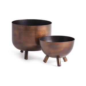 Modern Luxury Iron Floor Standing Planter with Sturdy Base Elegant Metal Planters for Indoor Plant Decor INS Model <b>Number</b> - Product Image 1