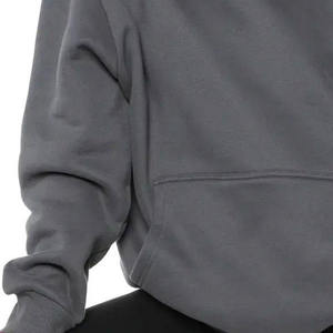 <b>Grey</b> Oversized <b>Hoodie</b> Wholesale Heavyweight Fleece Pullover <b>Hoodie</b> <b>Plain</b> <b>Grey</b> <b>Hoodie</b> Manufacturer Custom Logo Unisex <b>Hoodie</b> Loos - Product Image 3