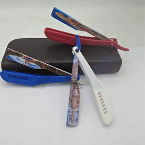 Navajas de Afeitar Rectas de Lujo para Barbería con Mango de Plástico Elegante y Cómodo, Navaja de Afeitar Recta Desechable - Product Image 5