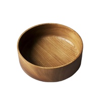 Acacia houten schaaltje, hittebestendig, wegwerpbaar, klein formaat, voor dipsaus, noten, snoep, fruit, hapjes, snacks, 3,75" x 1,5 H