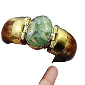 กำไลข้อมือแฟชั่นทำจากยางโฮโลแกรมสำหรับผู้ชายกำไลข้อมือทำจากเจอร์เมเนียมทัวร์มาลีน - Product Image 1