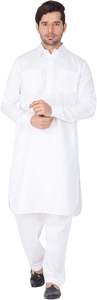 <b>Mens</b> Traditional Cotton Kurta <b>Pajama</b> <b>Set</b> Custom Logo Islamic Clothing OEM Service Bulk Supply All Seasons Customizable - Product Image 2