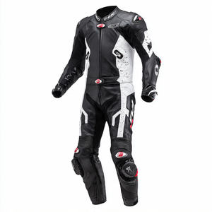Ensemble de combinaison de moto en cuir pour homme, veste et pantalon, tenue de motard intégrale, été et hiver, imprimé - Product Image 5