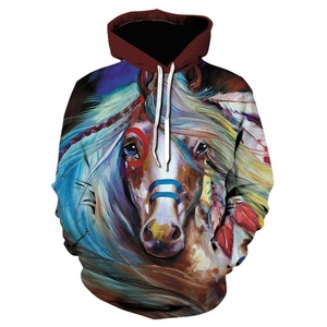 2021 Hot Sale Sweatshirt 3D Hoodies Print Beautiful <b>Horse</b> Animal Pattern Pullover Unisex Casual Creative Oversized <b>Hoodie</b> 2026 - Product Image 3